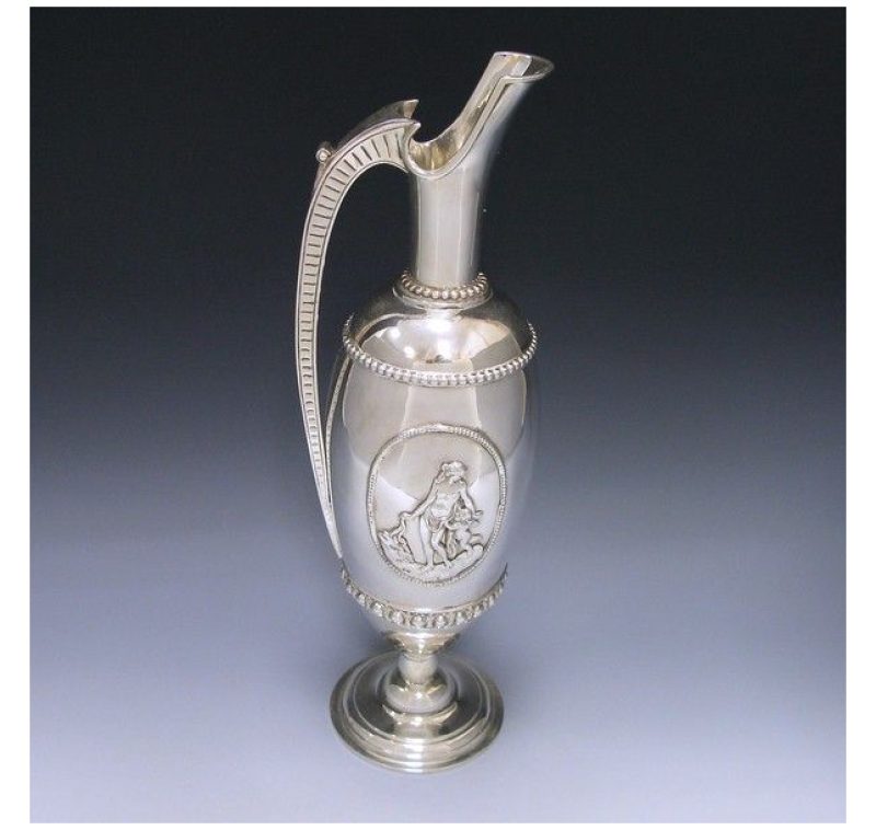 Antique Silver Wine Jug