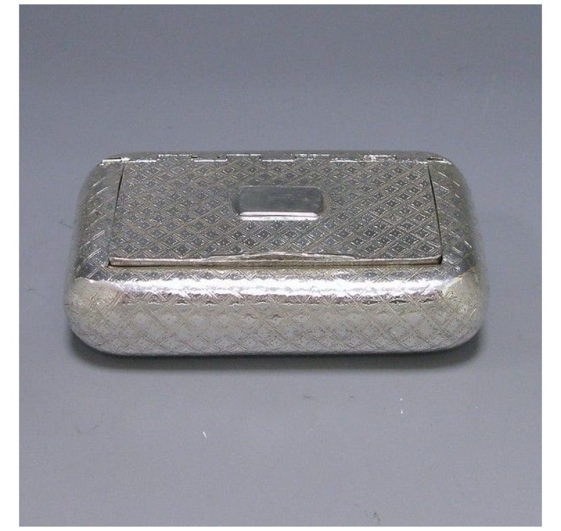 Antique Silver George III Snuff Box made in 1810