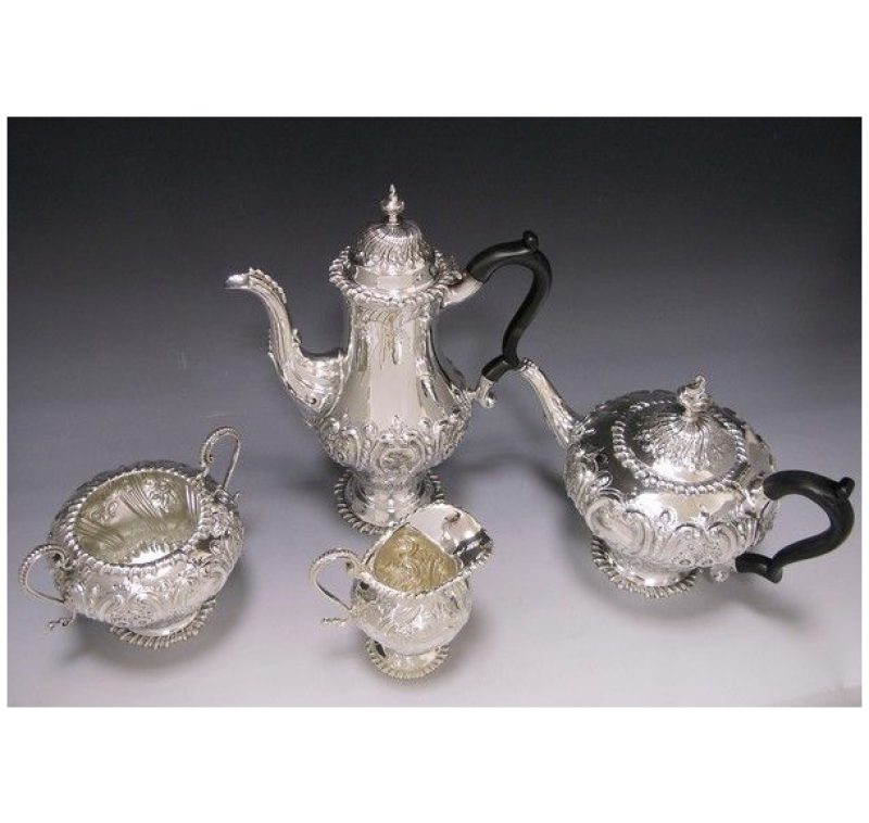 Antique Silver Four-Piece Tea & Coffee Service made in 1899-1903