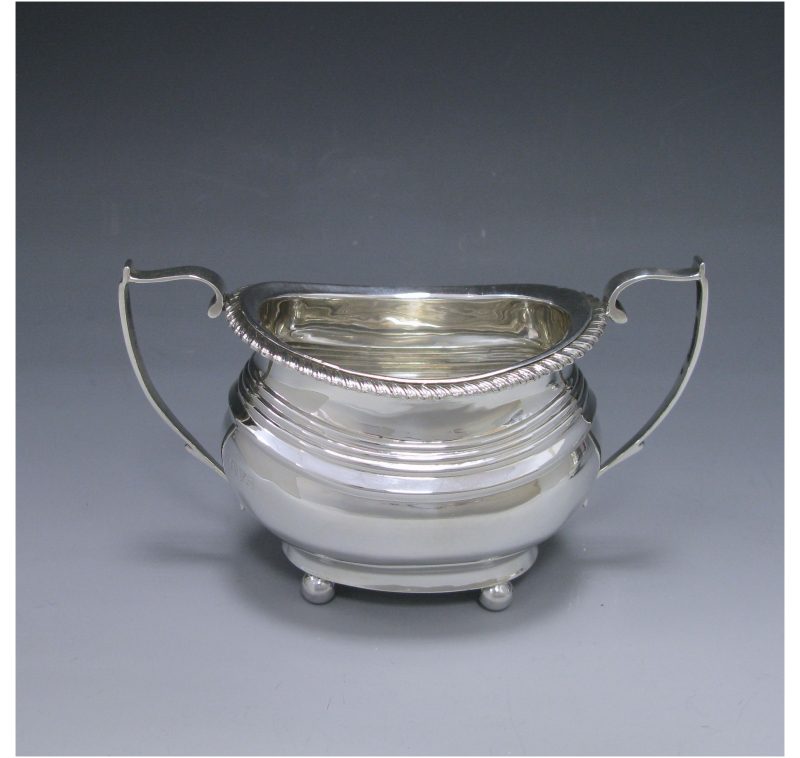 Antique Silver Sugar Bowl made in 1915