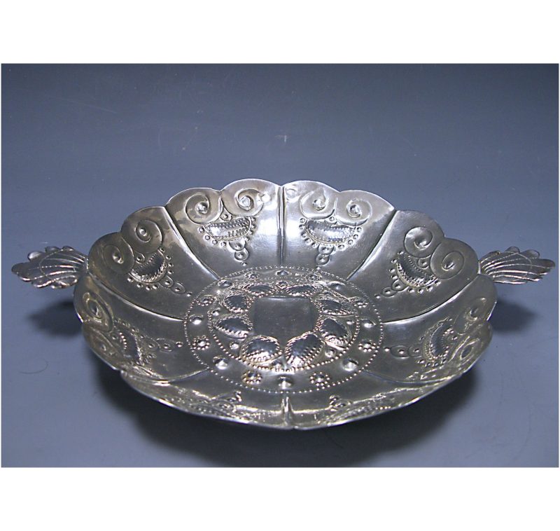 Antique Silver Charles I Two-Handled Sweetmeat Dish made in 1634