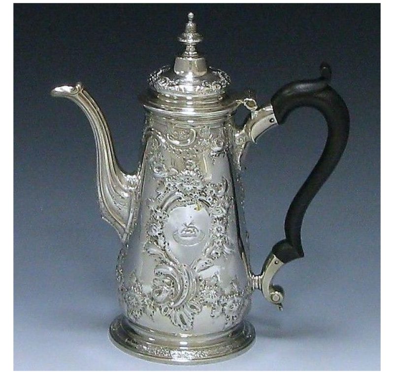 Antique Silver Coffee Pot