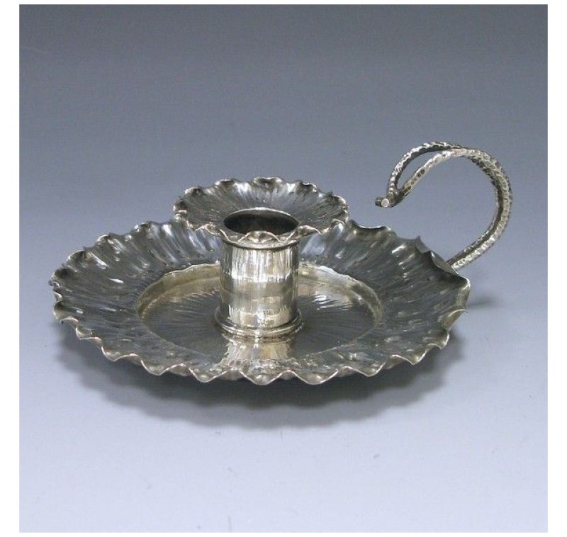 Antique Silver Chamberstick