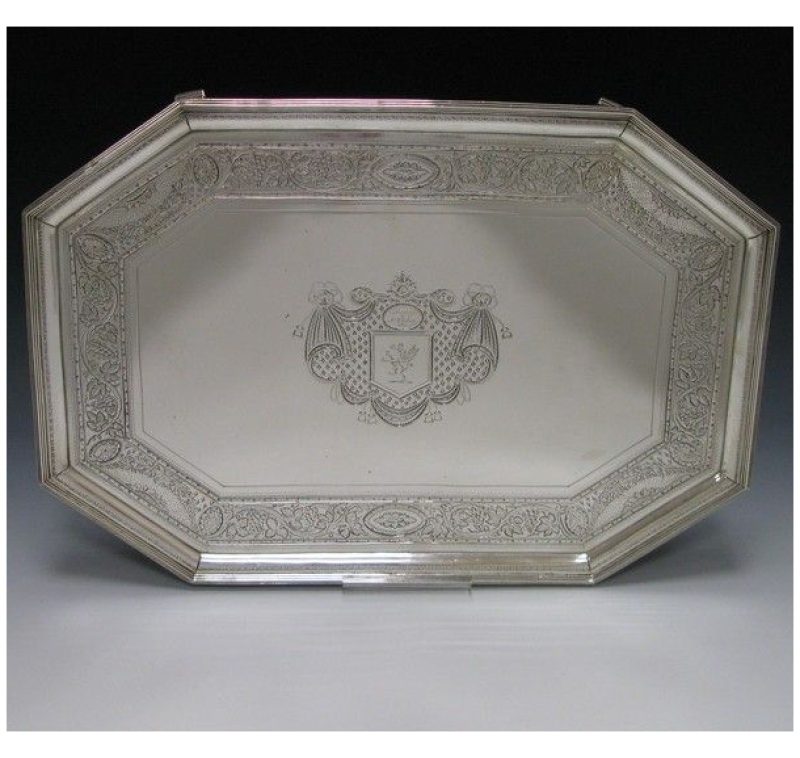 Antique Silver George III Salver made in 1786