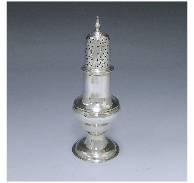 Antique Silver Pepper Caster