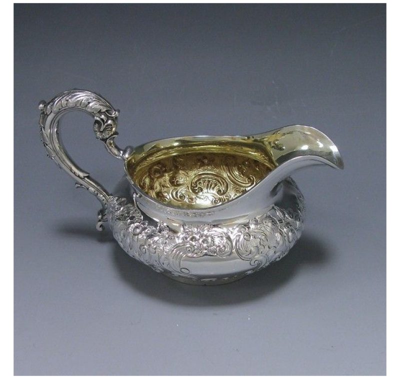 Antique Silver Cream Jug