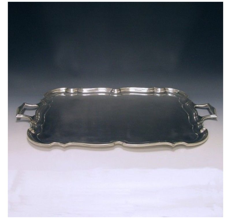 Sterling Silver George V Two-Handled Tea Tray made in 1923