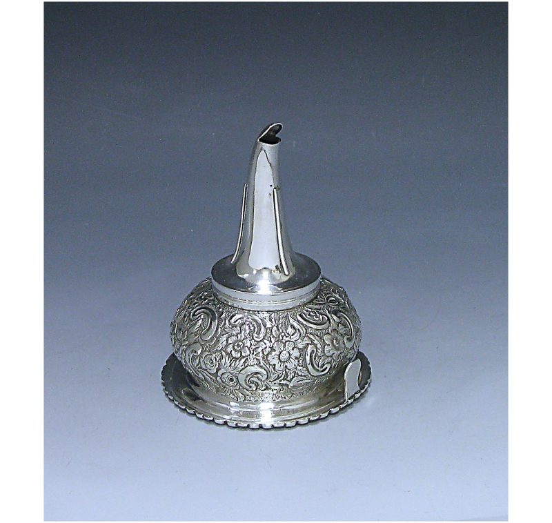 Antique Silver George III Wine Funnel