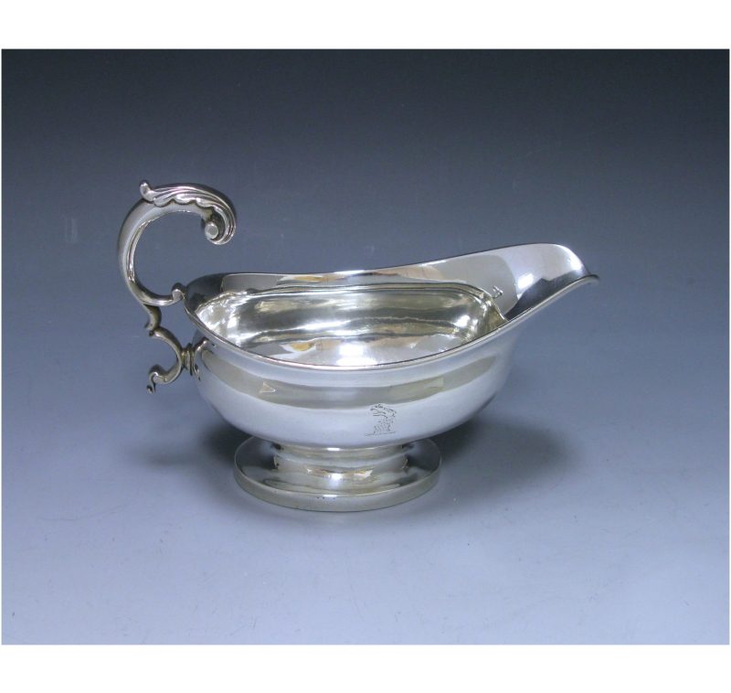 Antique Silver George III Sauce Boat made in 1810