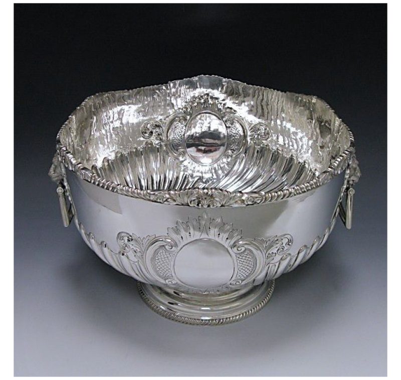 Antique Silver Victorian Bowl made in 1895