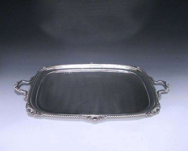 Antique George V Silver Tray 1