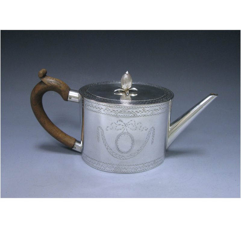 Antique Silver George III Teapot made in 1779