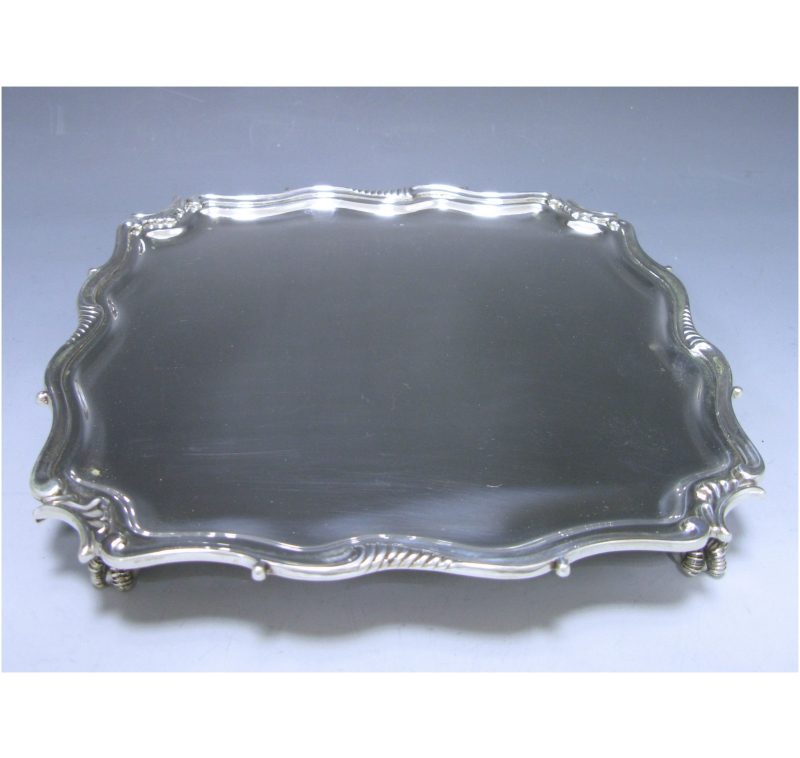 Edwardian Antique Silver Salver