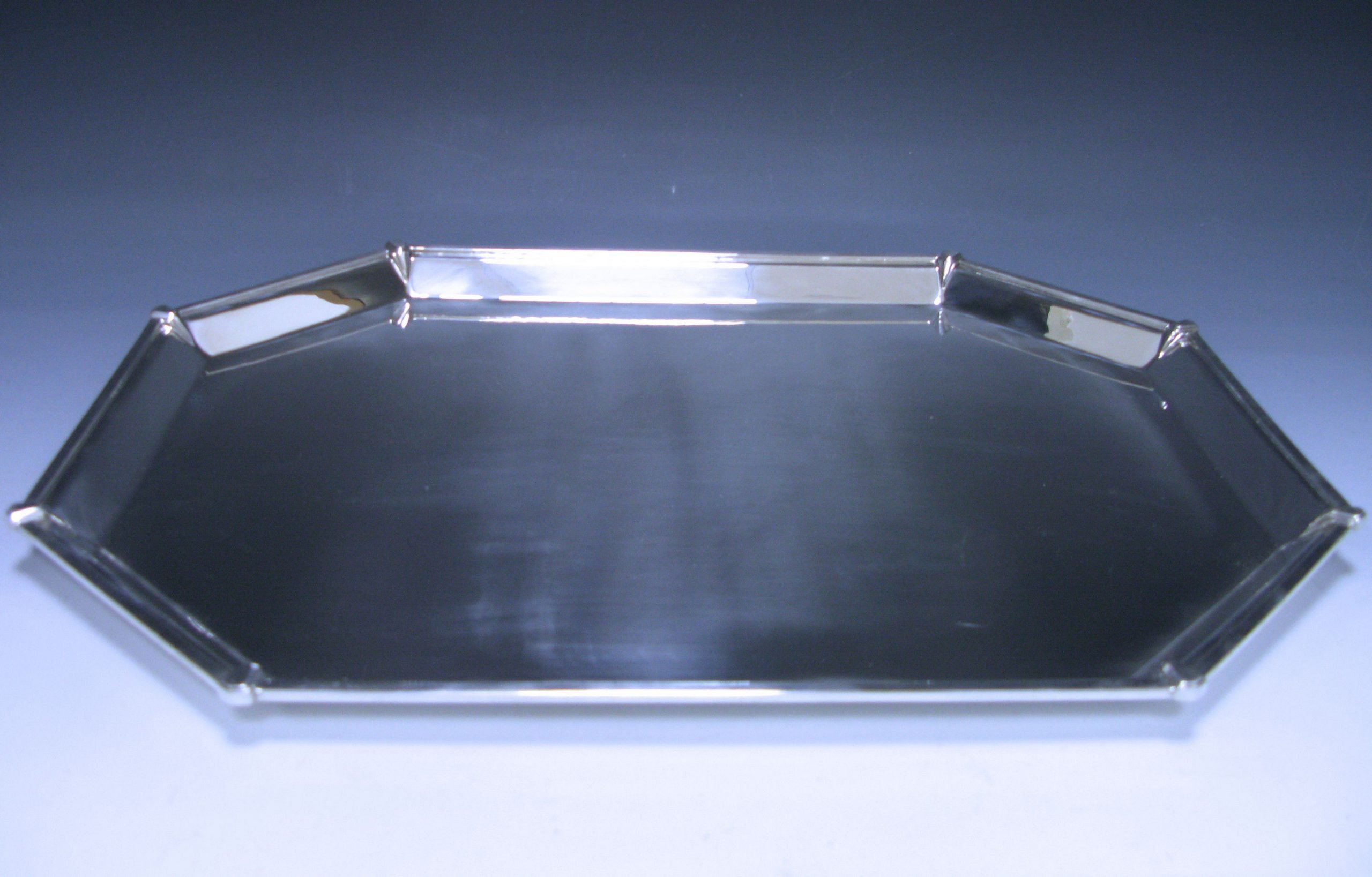 An Art Deco Silver Tray  1