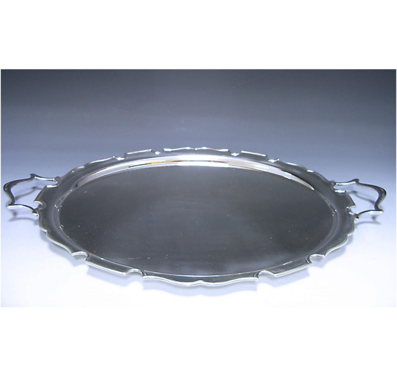 Sterling Silver Two Handled Tray