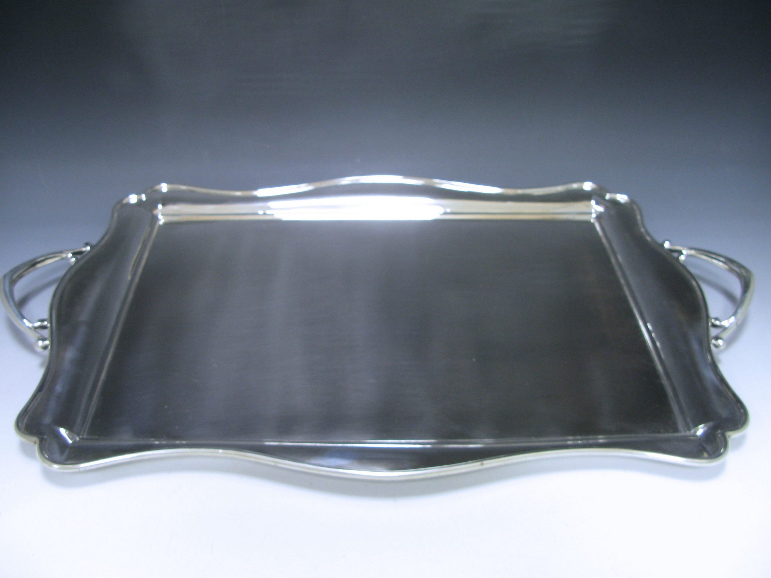 An Edwardian Silver Two-Handle Tray 1