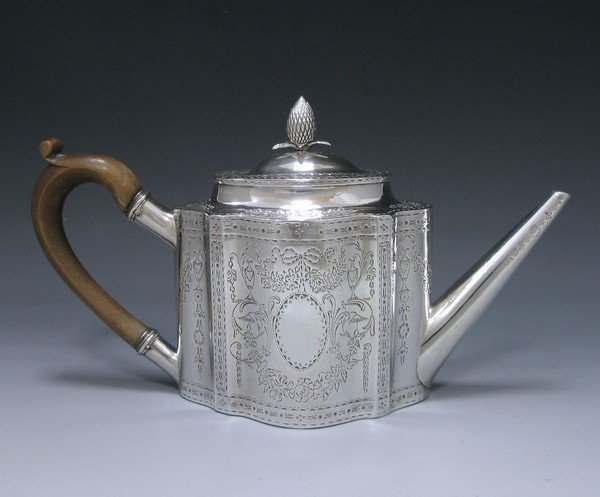Antique Silver Teapot 1