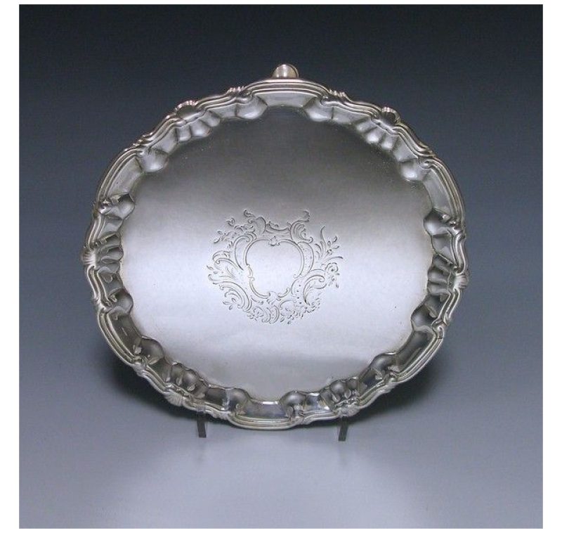 Antique Silver George II Salver made in 1751