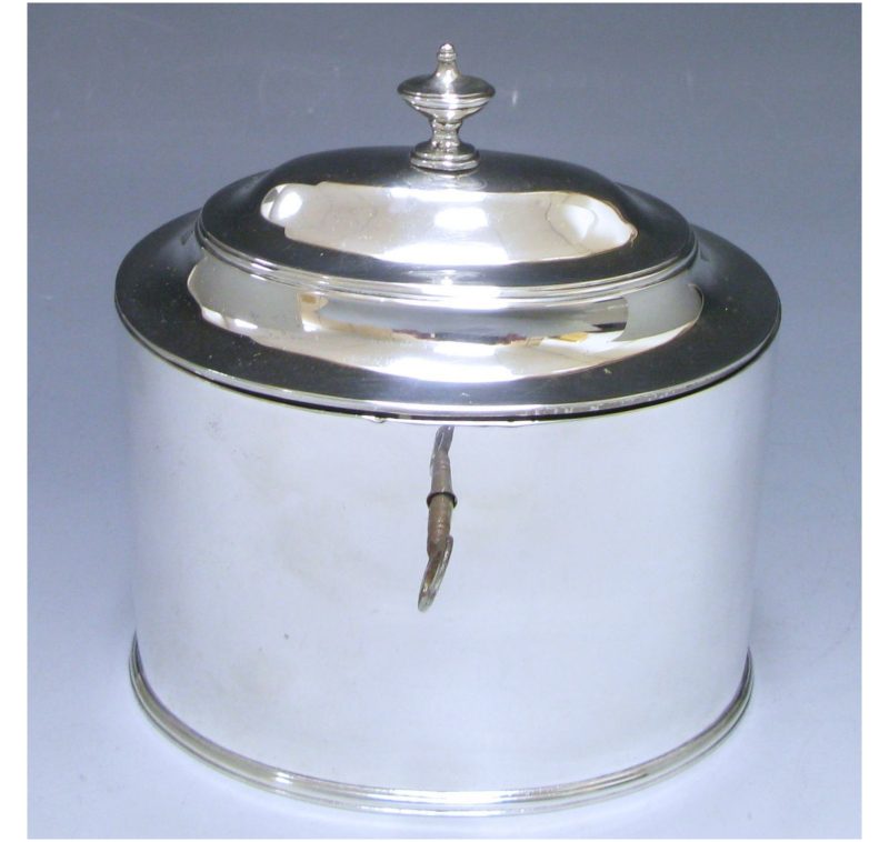 Hallmarked Silver Tea Caddy made in 1928