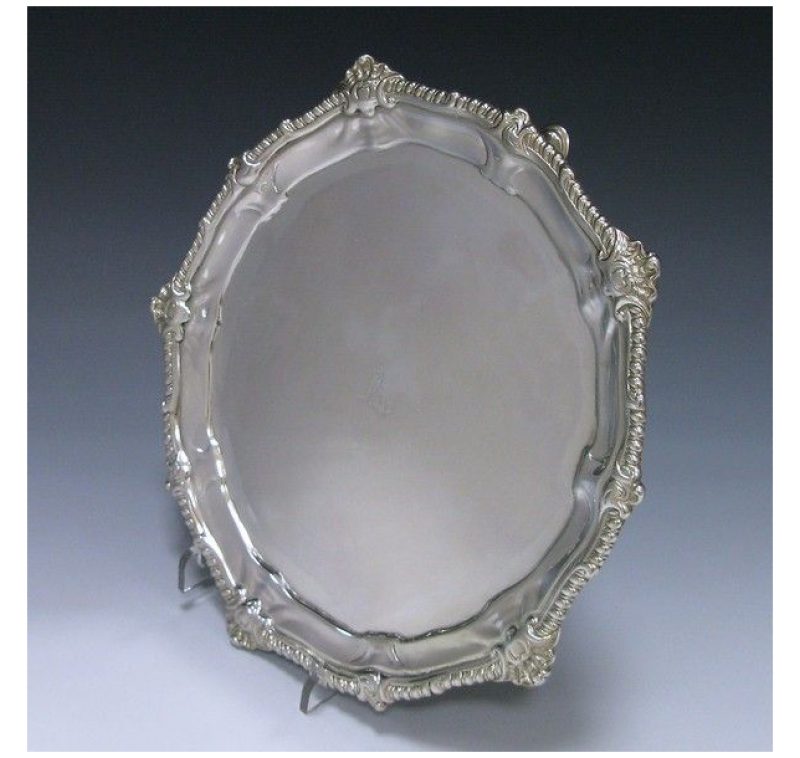 Antique Sterling Silver Salver made in 1765