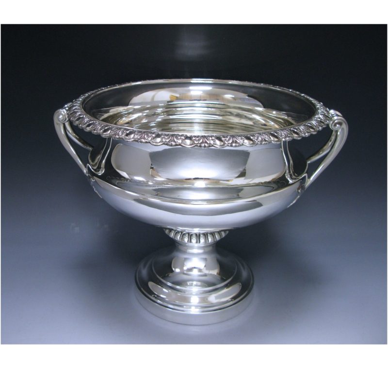 Antique Silver Edwardian Large Bowl made in 1909