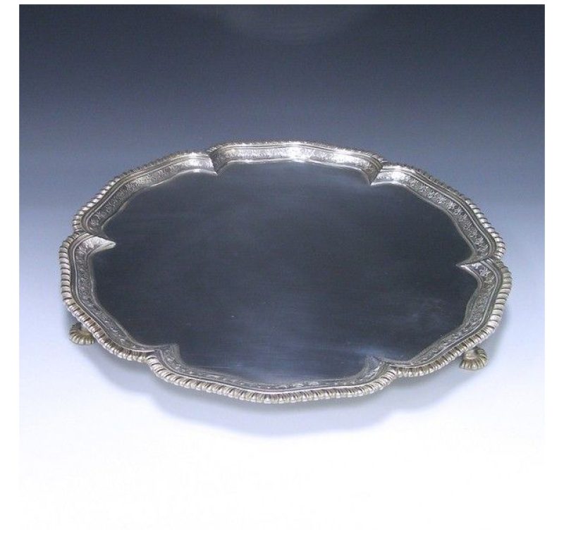 Antique Silver George III Salver made in 1767