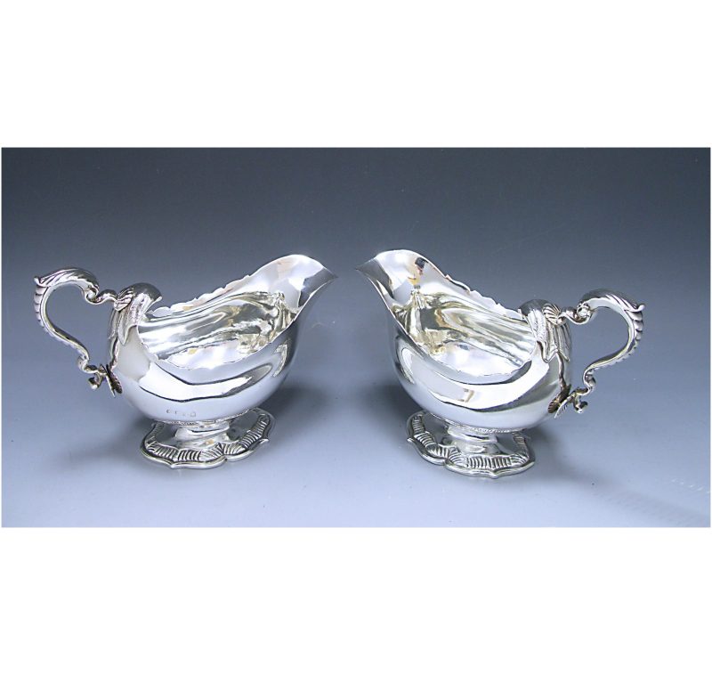 Pair of George IV Sauce Boats