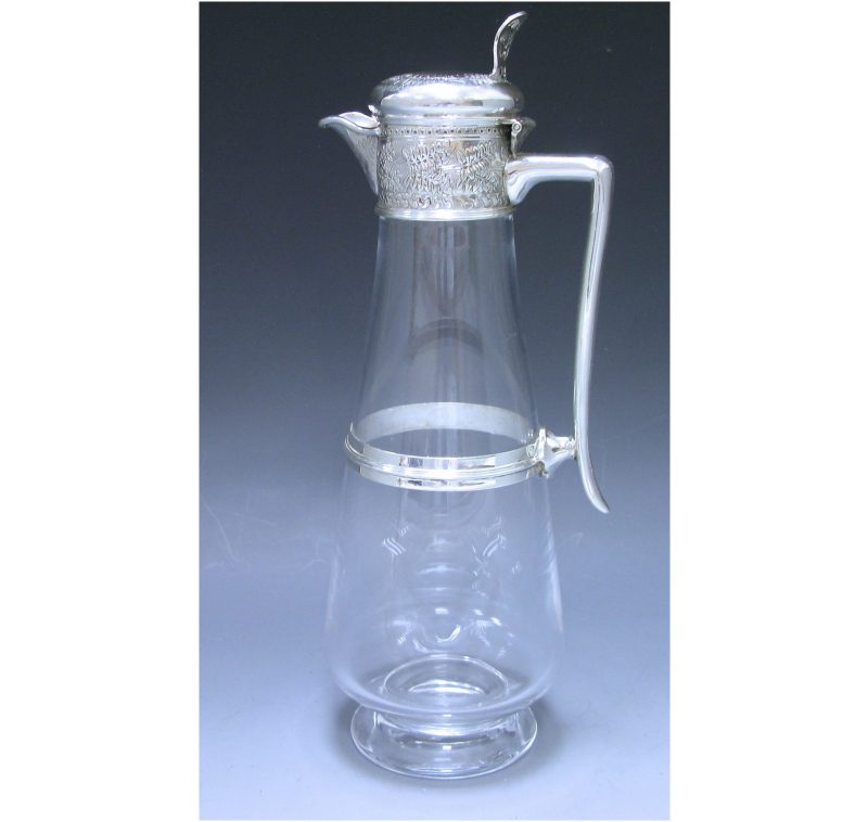 Victorian Antique Silver Claret Jug