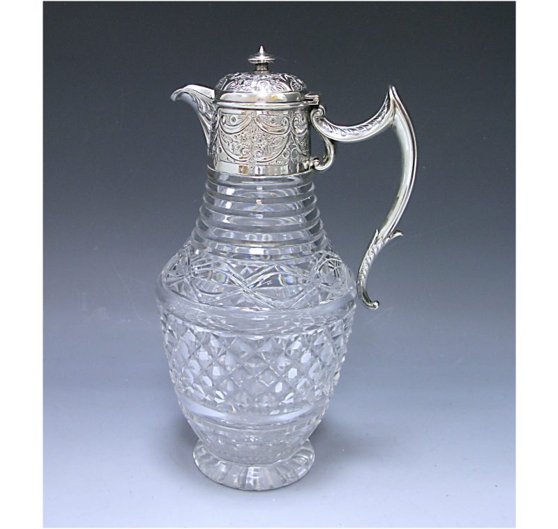 A Victorian Silver Mounted Claret Jug