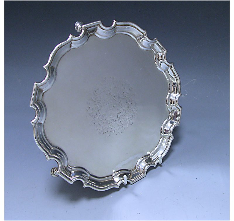 Antique Silver George II Salver made in 1733