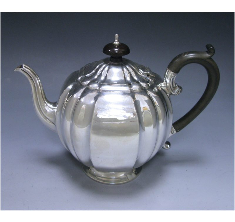 A Victorian Antique Silver Tea Pot