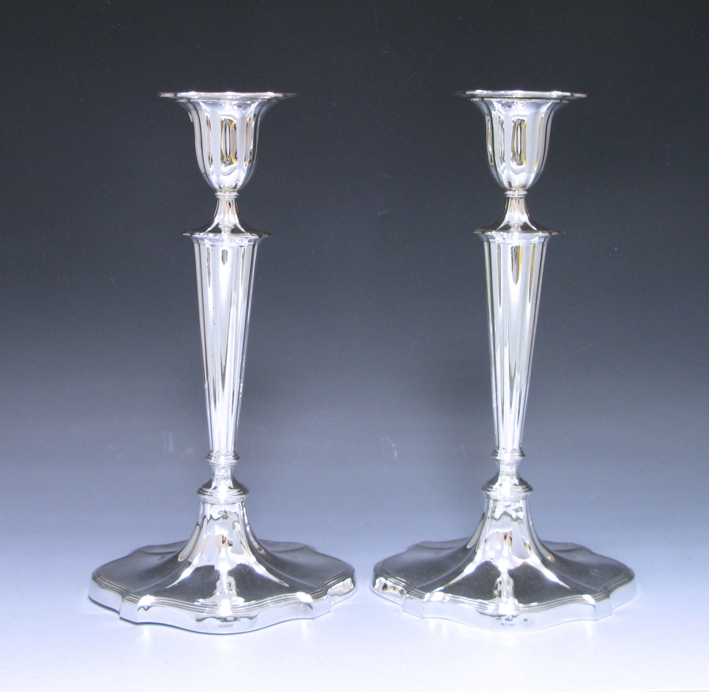 Pair of Victorian Antique Silver Candlesticks 1