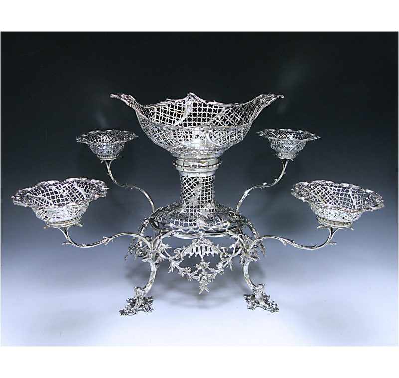 A George III Antique Silver Epergne