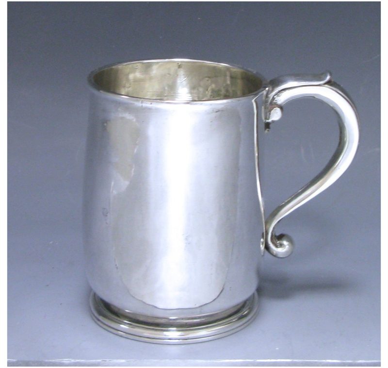 A Queen Anne Sterling Silver  Mug