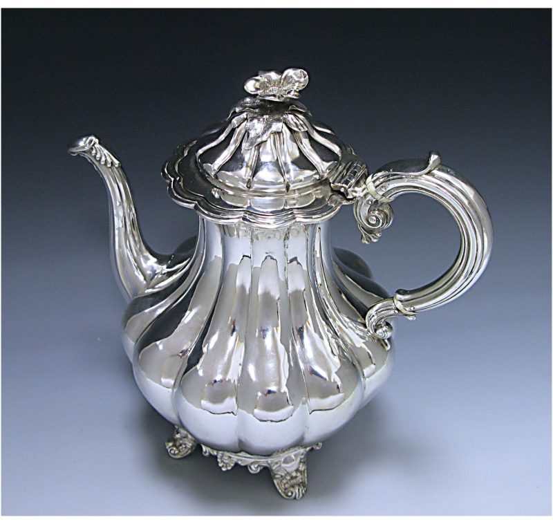 Victorian Antique Sterling Silver Coffee Pot