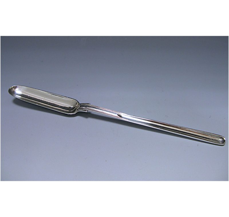 Antique Silver William IV Marrow Scoop