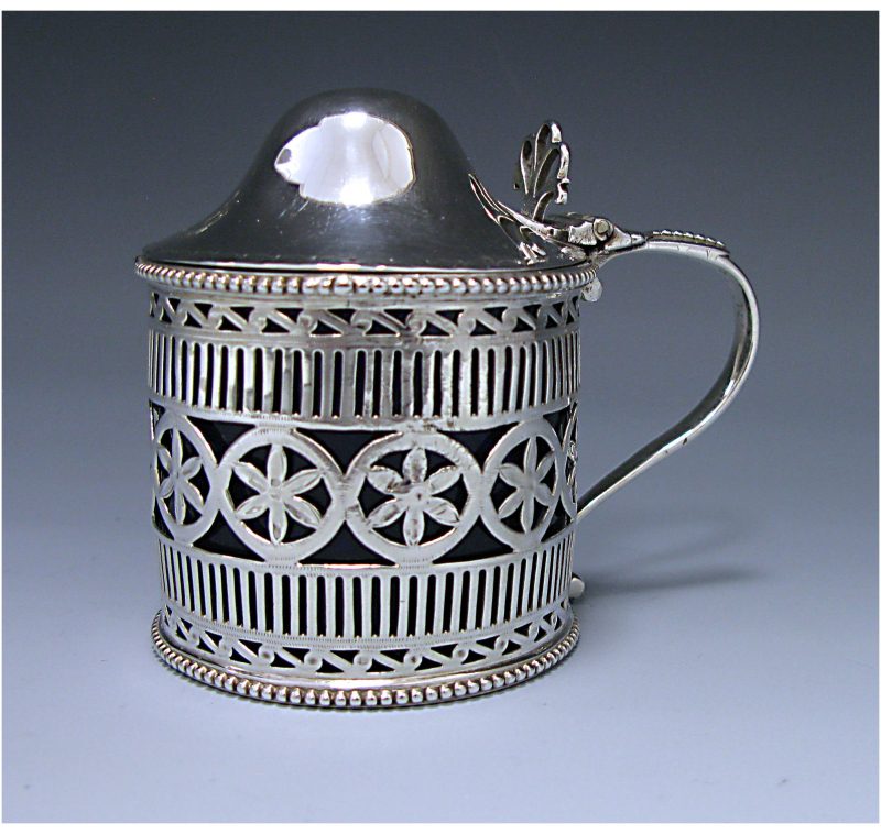 Antique Sterling Silver George III Mustard Pot made in 1780