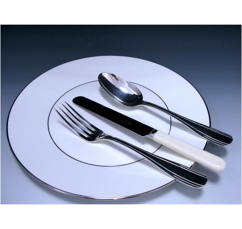 A French Art Deco Silver Flatware Service