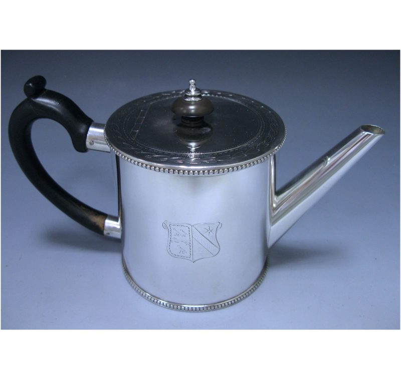 Antique Sterling Silver Victorian Teapot made in 1880