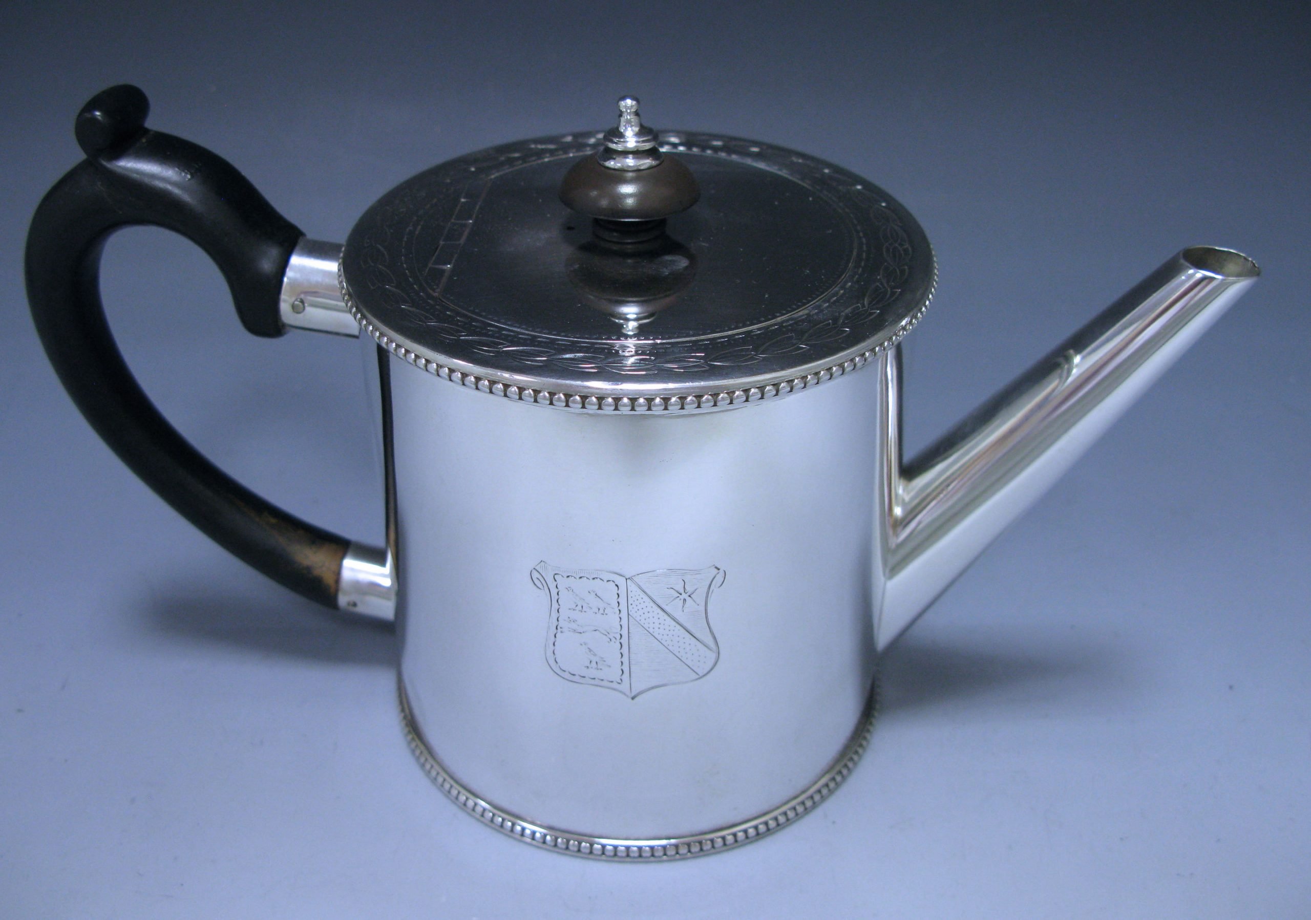 A Victorian Antique Sterling Silver Teapot 1