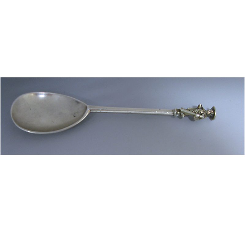 An Elizabeth I Antique Sterling Silver Apostle Spoon, St. Simon Zelotes