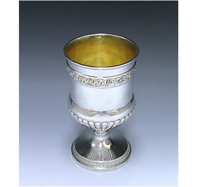 A George III Antique Sterling Silver Goblet