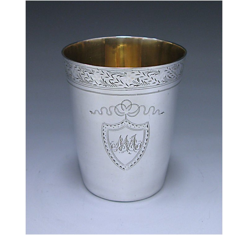 Antique Silver George III Beaker made in 1794