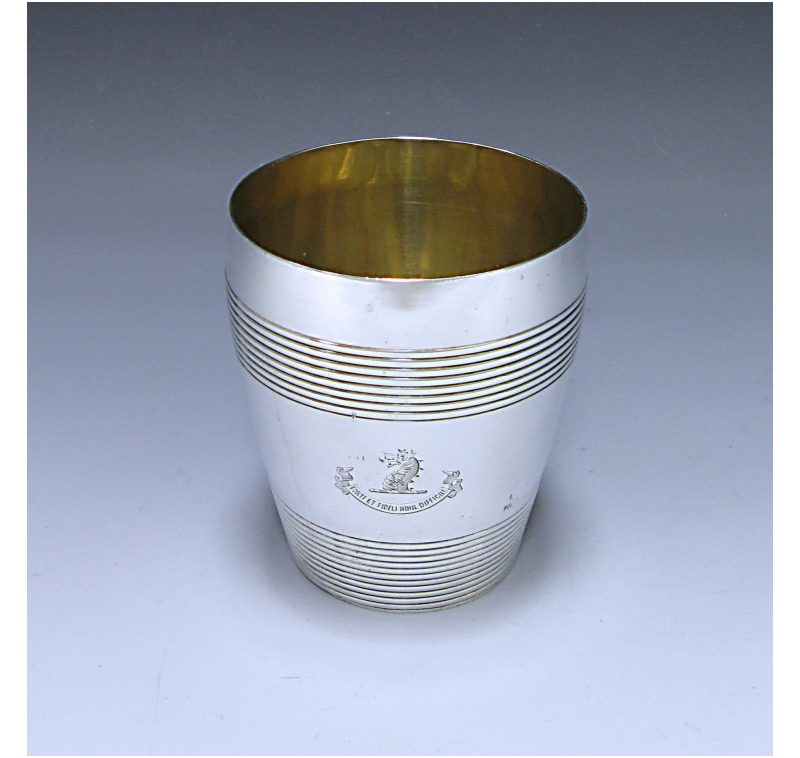 A George III Antique Sterling Silver Beaker