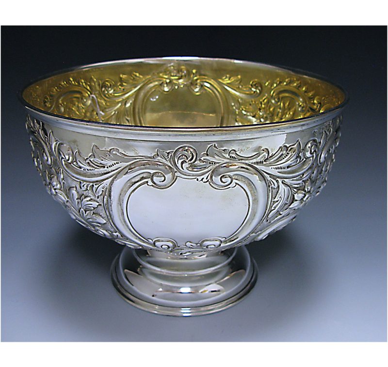 Antique Silver Edwardian Bowl made in 1906