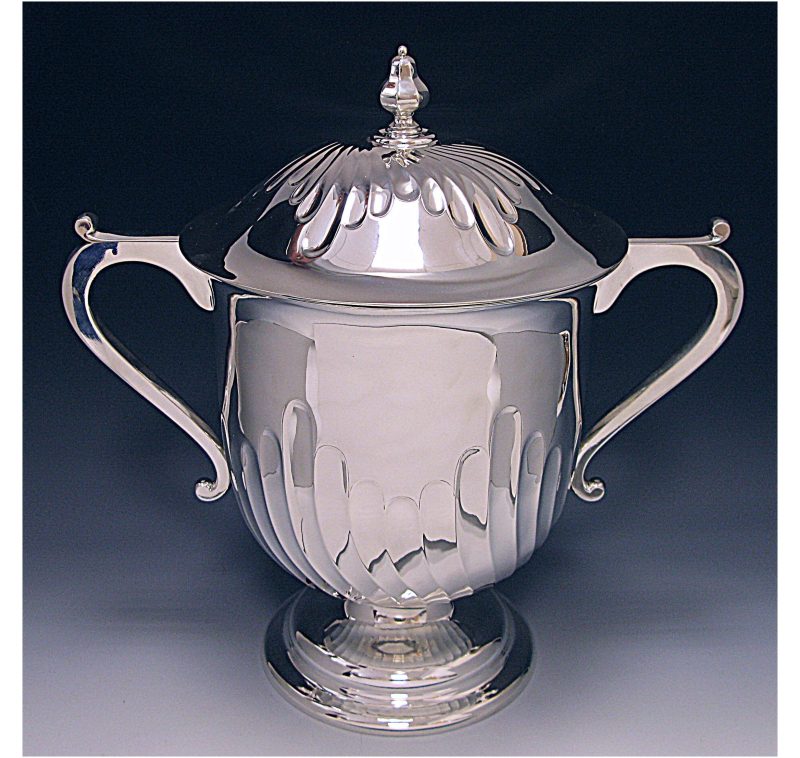 Antique Silver Victorian Cup & Cover made in 1901