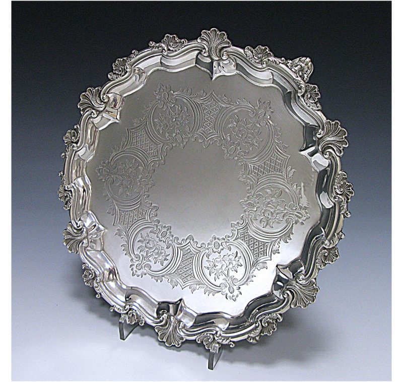 Antique Silver Salver made in 1869