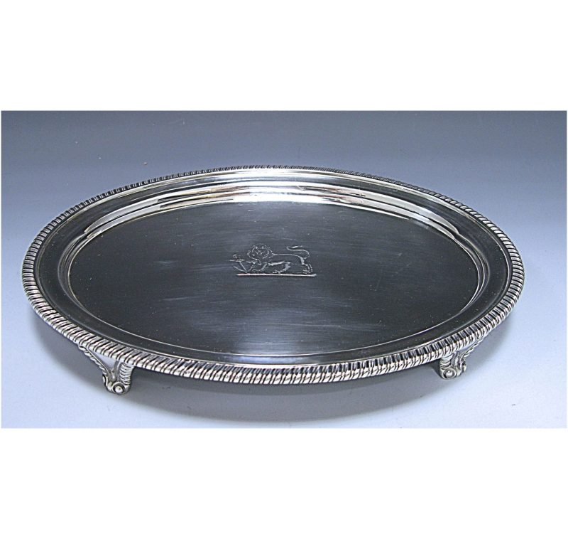 George III Antique Sterling Silver Salver