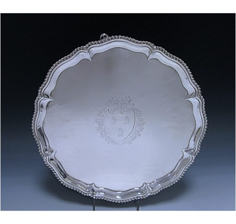 Antique Silver George III Salver made in 1767