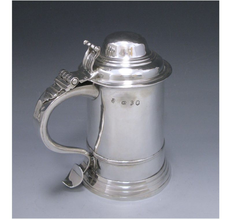 Antique Silver George II Tankard made in 1755